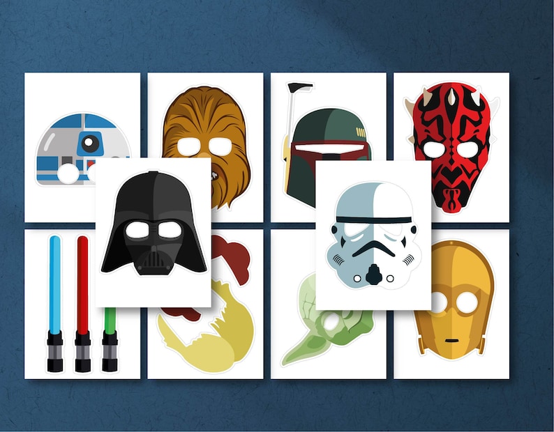 Star Wars Party Photobooth Props DIGITAL DOWNLOAD Birthday - Etsy