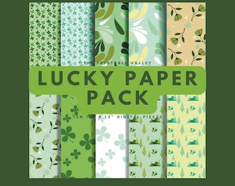 Lucky Paper Pack - 10 Digital Files - COMMERCIAL LICENSE