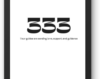 333 Angel Number Digital Download