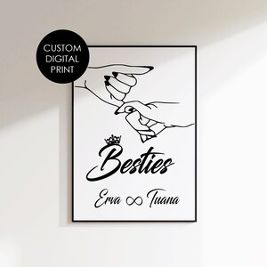Geschenk Freundin, beste Freundin,LIeblingsmensch, namensbild Freundin, namensbild bestie, geschenk schwester, Freundin definition
