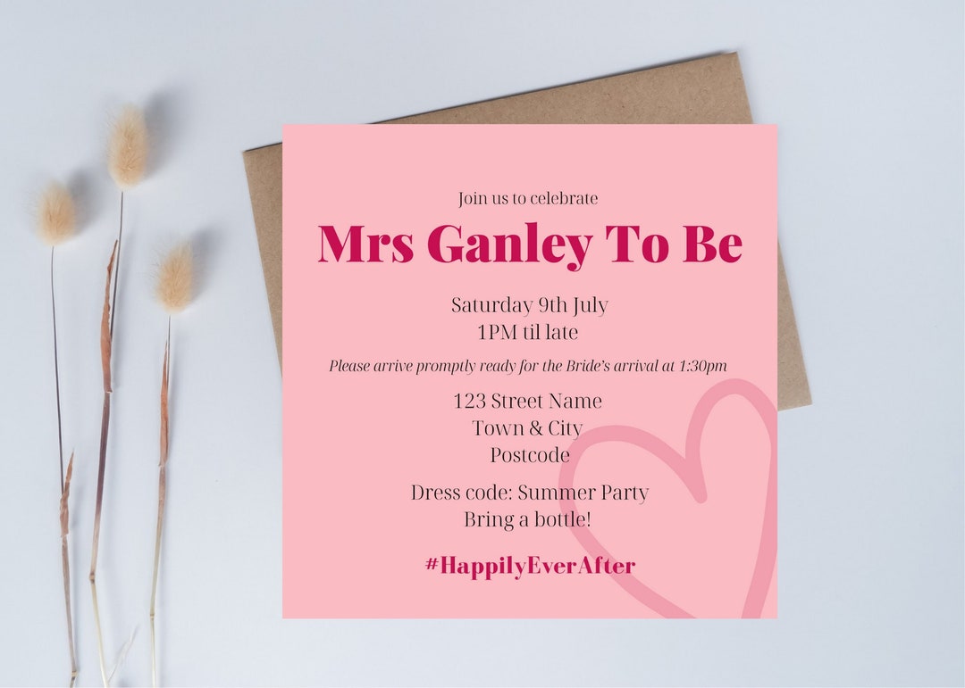 Hen Do Invite, Hen Party Digital Template, Hen Party Invite Hen Do Invite, Hen Party Digital Template, Hen Party Invite