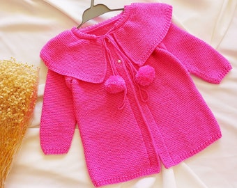 3 years old knitted childrens cardıgan