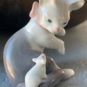 Lladro Cat and Mouse
