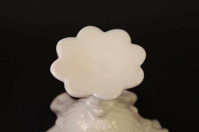Vintage Fenton Milk Glass Pedestal Compote/candy Dish Etsy