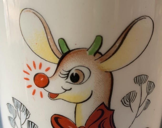Vintage Rudolph the Red Nosed Reindeer Tray, Vintage Christmas Decor ...