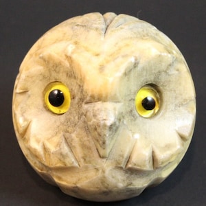 Alabaster Owl Paperweight
