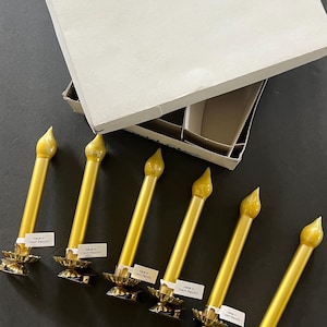 Vintage Blown Glass Candles
