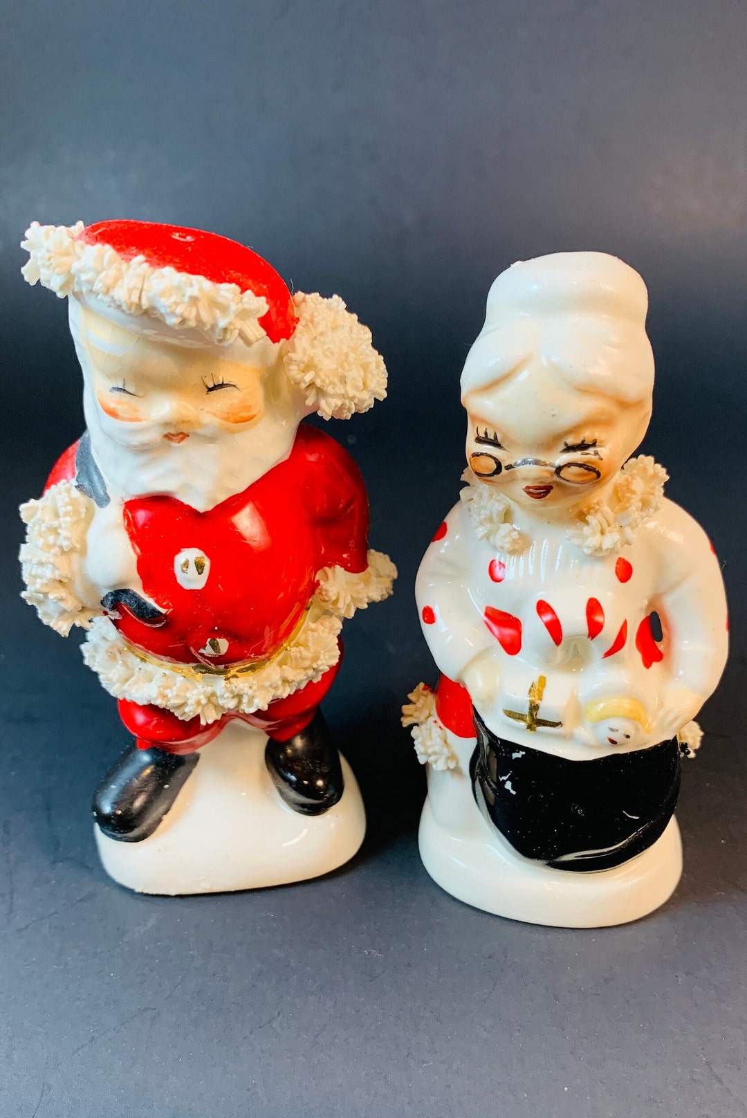Napco Santa and Mrs Claus Salt and Pepper Shakers - Etsy