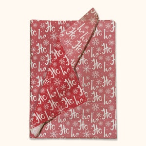 24pc Ho Ho Ho Tissue Paper 20”x30” Sheets