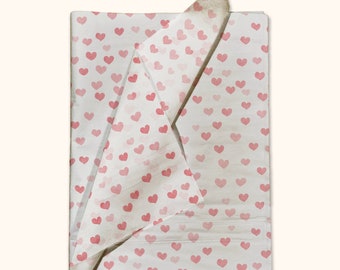 24pc Fading Hearts Valentine Tissue Paper 20&quot;x30&quot; Sheets