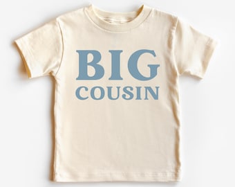 Big Cousin Infant, Toddler Short Sleeve T-Shirt | Pregnancy Announcement Photo Ideas | Cute Boy, Girl Outfit | Kid’s Clothing | Gift Idea
