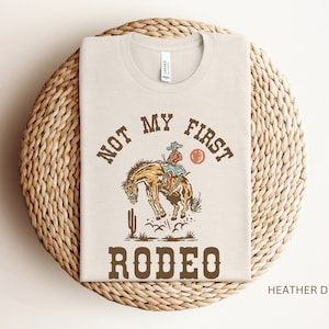 Not My First Rodeo Adult, Kid’s T-Shirt | Cute, Funny Wild West, Cowboy, Cowgirl Rodeo Tee | Matching Family Outfit | Western Birthday, Gift