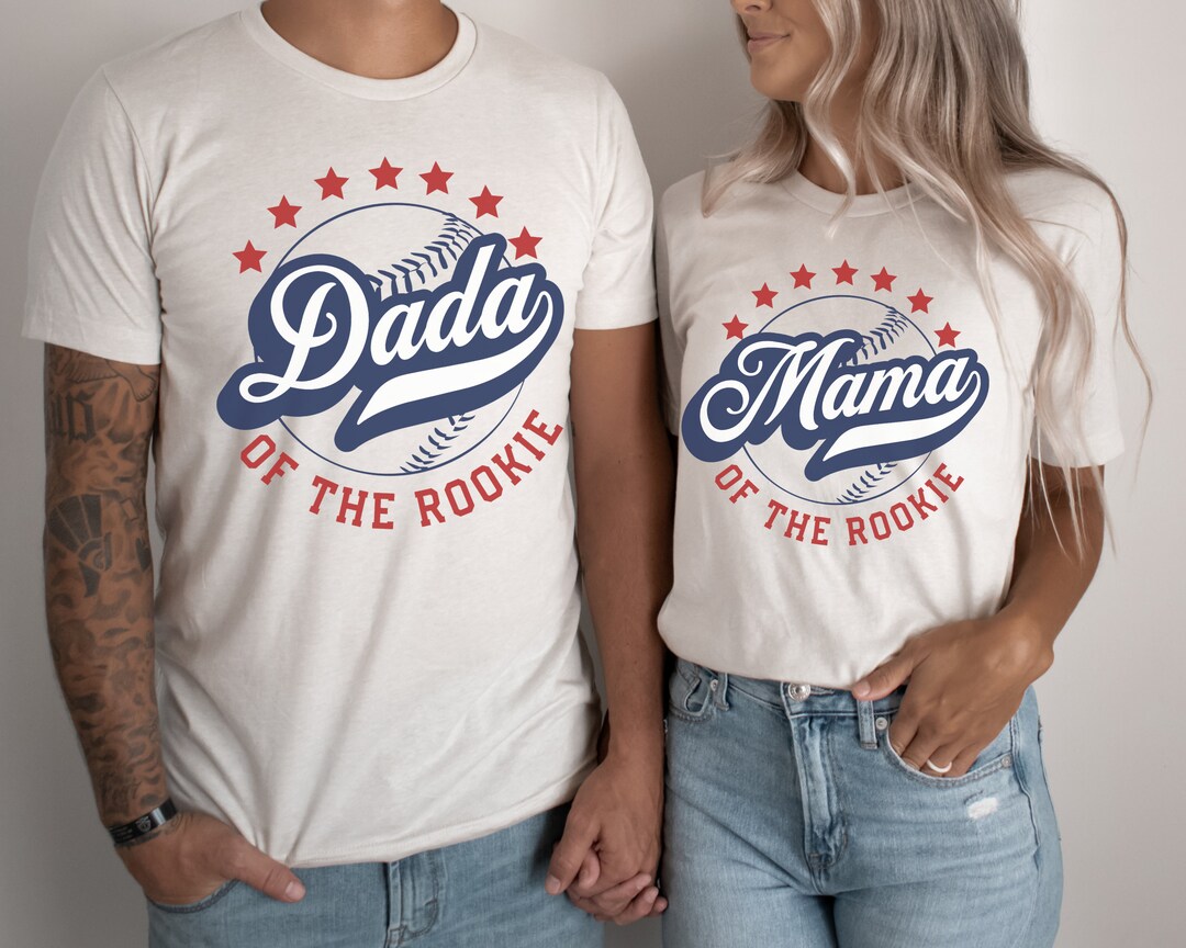 Mama, Dada of the the Rookie Short Sleeve T-shirt | Matching Parents ...