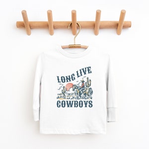 Long Live Cowboys Infant Bodysuit, Kids T-Shirt Wild West, Western Tee My First Rodeo Tee Desert, Horse Baby, Toddler, Youth Gift image 4