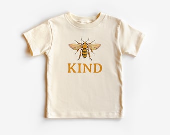 Bee Kind Kid’s T-Shirt, Infant Bodysuit | Baby Shower Gift | Gender Neutral | Boho, Whimsical | Toddler Short, Long Sleeve | Gift Girl, Boy