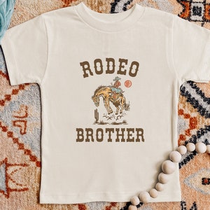 This Aint My First Rodeo, Its My Second Cowboy, Western, Wild West Themed 2nd Birthday Tee Matching Parents, Sibling Shirt Boy, Girl image 5
