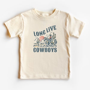 Long Live Cowboys Infant Bodysuit, Kids T-Shirt Wild West, Western Tee My First Rodeo Tee Desert, Horse Baby, Toddler, Youth Gift Natural
