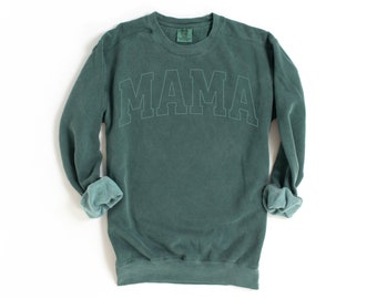 Mama Comfort Colors® Crewneck Sweatshirt | New Mom, Mother’s Day, Baby Shower Gift