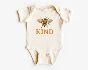 Bee Kind Kid’s T-Shirt, Infant Bodysuit | Baby Shower Gift | Gender Neutral | Boho, Whimsical | Toddler Short, Long Sleeve | Gift Girl, Boy