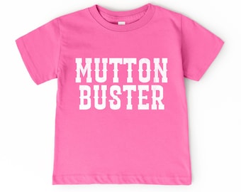 Mutton Buster Kid’s, Infant T-Shirt | Western, Wild West, Rodeo, Mutton Busting, Cowboy Outfit | Gift Boy, Girl | Baby, Toddler, Youth Sizes
