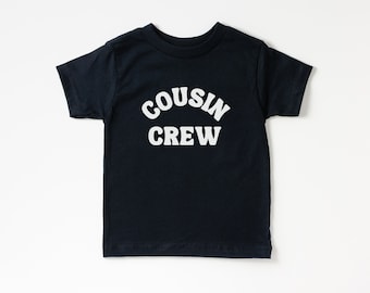 Cousin Crew Short Sleeve T-Shirt | Pregnancy Announcement, Family Reunion, Gender Reveal Outfit | Cousin Gift | Toddler, Kid, Boy, Girl Tee