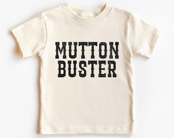 Mutton Buster Kid’s, Infant T-Shirt | Western, Wild West, Rodeo, Mutton Busting, Cowboy Outfit | Gift Boy, Girl | Baby, Toddler, Youth Sizes