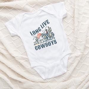 Long Live Cowboys Infant Bodysuit, Kids T-Shirt Wild West, Western Tee My First Rodeo Tee Desert, Horse Baby, Toddler, Youth Gift image 6