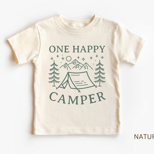 One Happy Camper Infant T-Shirt, Bodysuit | Camping Theme First Birthday Party Outfit | 1st Bday Tee | Matching Family Shirts | Boy, Girl