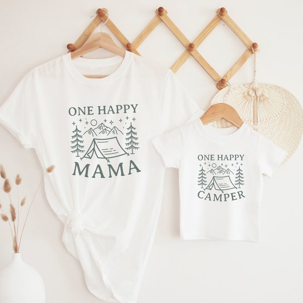 One Happy Camper Infant T-Shirt, Bodysuit | Camping Theme First Birthday Party Outfit | 1st Bday Tee | Matching Family Shirts | Boy, Girl