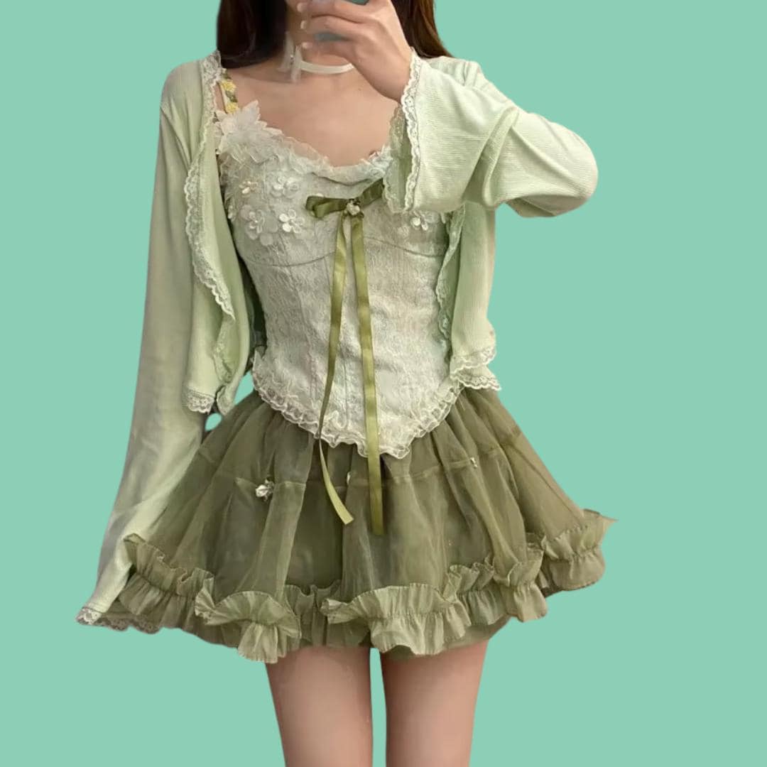 slim fit dress slacks Green Pleated Satin Long Sleeve Dress main image 0