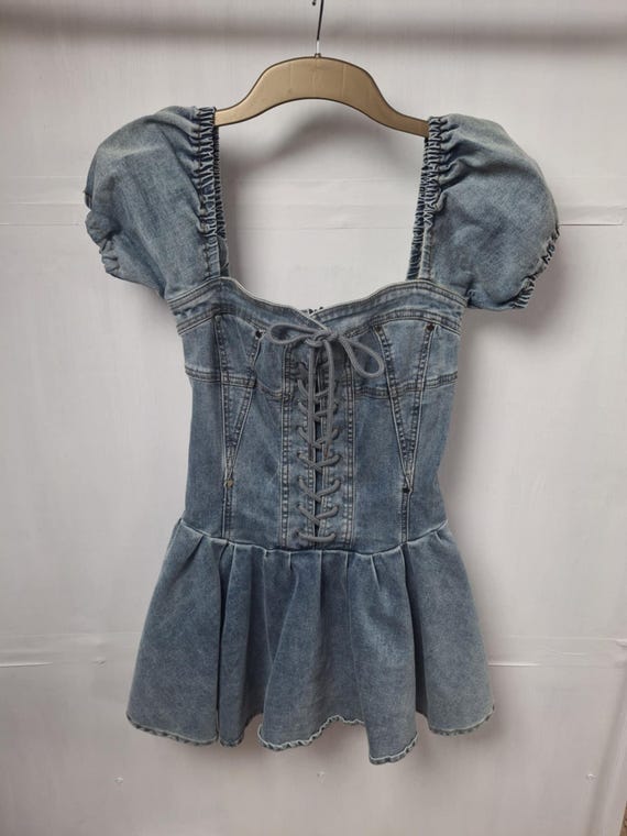 white christmas dresses Miu Denim Darling Dress