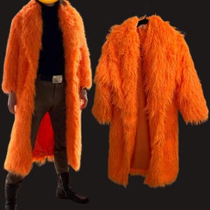 Long Shaggy Faux Fur Coat