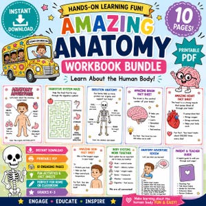 Zauberschule Körperkunst | Grundlegende Wissenschaft druckbare | Körper Anatomie Download