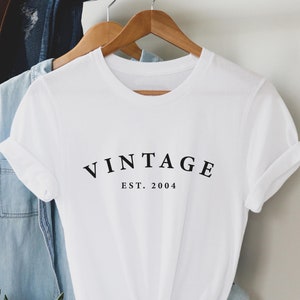 21st Birthday T shirt, 21st Vintage EST Birthday t shirt, 21st Birthday shirt , Birthday Gift for him, Birthday Gift for her.