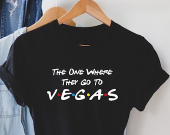 The one where they go to Vegas custom t shirt, travel tee, Vacation Shirt, goes to New York, Personalised Gift, Adult and kid's sizes.