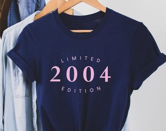 21st Birthday T shirt, Limited edition 21st Birthday shirt. 21st Birthday tee, Gift for her and him, Perfect Birthday Gift