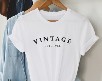 60th Birthday T shirt, 60th Vintage EST Birthday t shirt, 60th Birthday shirt , Birthday Gift for him, Birthday Gift for her.