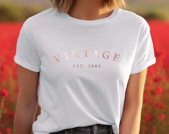 21st Birthday T shirt, 21st Vintage EST Birthday t shirt, 21st Birthday shirt , Birthday Gift for him, Birthday Gift for her.
