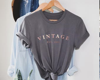 21st Birthday T shirt, 21st Vintage EST Birthday t shirt, 21st Birthday shirt , Birthday Gift for him, Birthday Gift for her.