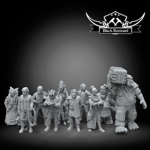 Civilians Bundle - 35mm SW Legion - 3D Resin Printed Miniature