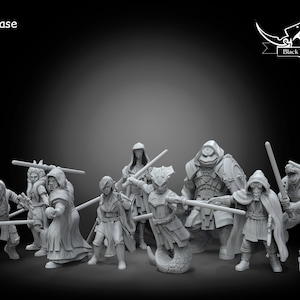 Jedi Academy 11 Figures - 35mm Star Wars Legion - 3D Resin Printed Miniature