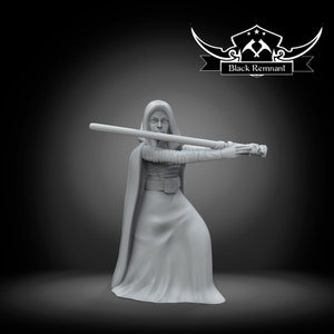 Mystical Blue Apprentice Warrior- 35mm SW Legion - 3D Resin Printed Miniature