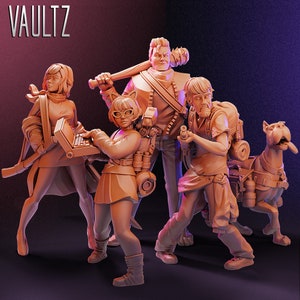Mysterious Gang of Zombie Fighters Bundle - Zombicide - Vaultz 3D Resin Printed Miniature