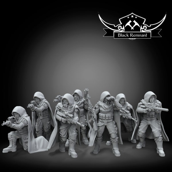 Masked Insurgent Troopers - 35mm Star Wars Legion - 3D Resin Printed Miniature