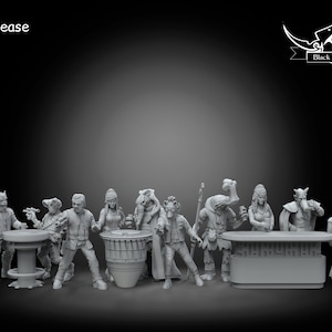 Cantina Inspired Bundle - 35mm SW Legion - 3D Resin Printed Miniature