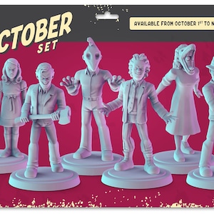 Scary Movie Inspired Popmini Set - 32mm scale miniatures - Popminis