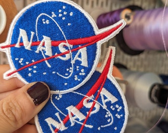 Patch brodé du logo de l'agence spatiale de la NASA. à coudre ou à repasser