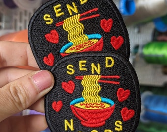 Send Noods embroidered patch. for sewing or ironing