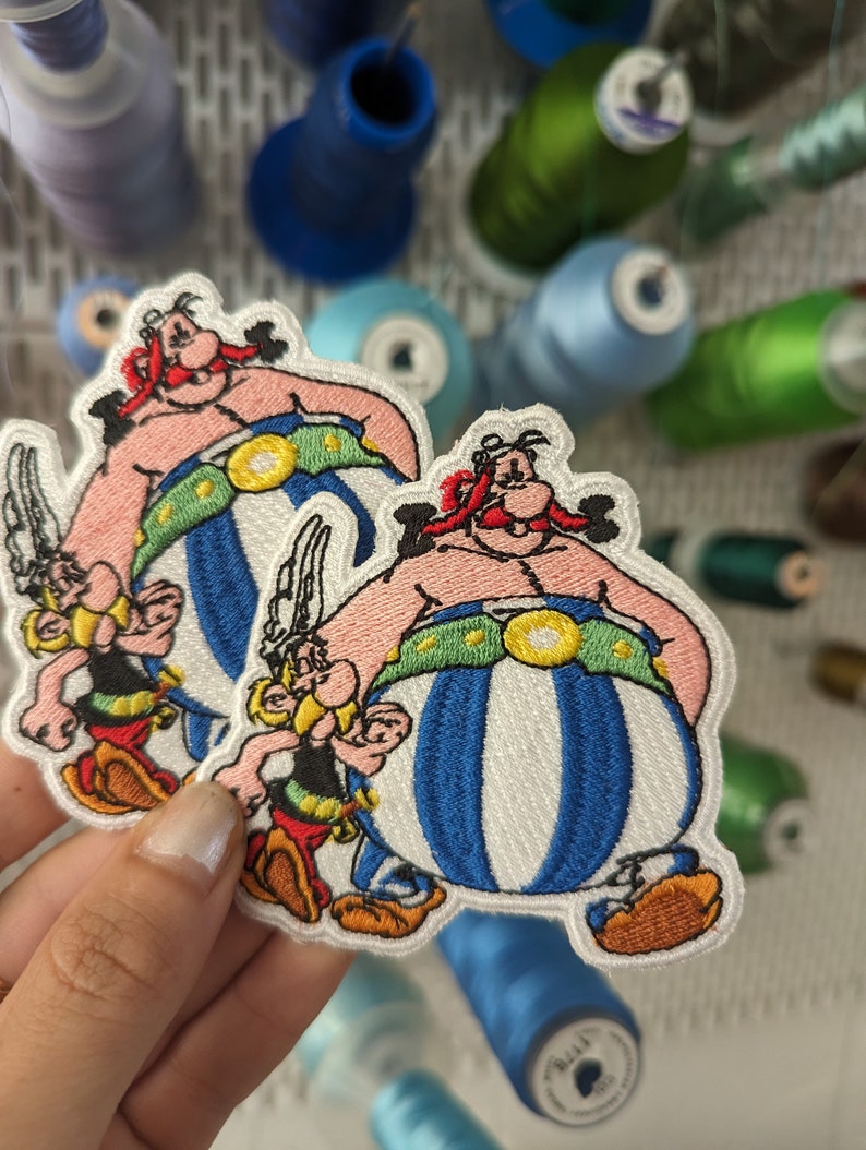 Asterix and Obelix embroidered patch to sew or iron on image 3