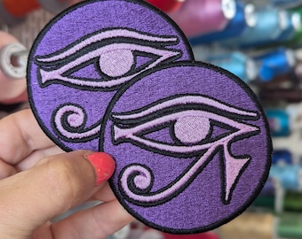 Embroidered patch "Journey to Egypt. OSIRIS". To sew or iron on. Price per unit. Own design. 7'5cm.